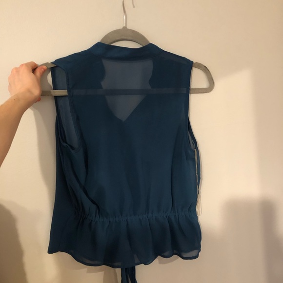 Teal Ruffled Top - Picture 3 of 3